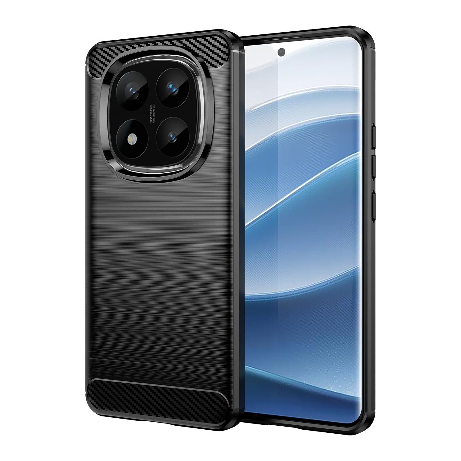 Xiaomi Redmi Note 14 Pro Plus 5G Carbon Fibre Brushed Case [Black]