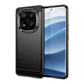 Xiaomi Redmi Note 14 Pro Plus 5G Carbon Fibre TPU Case Slim Shockproof Cover Black - Black