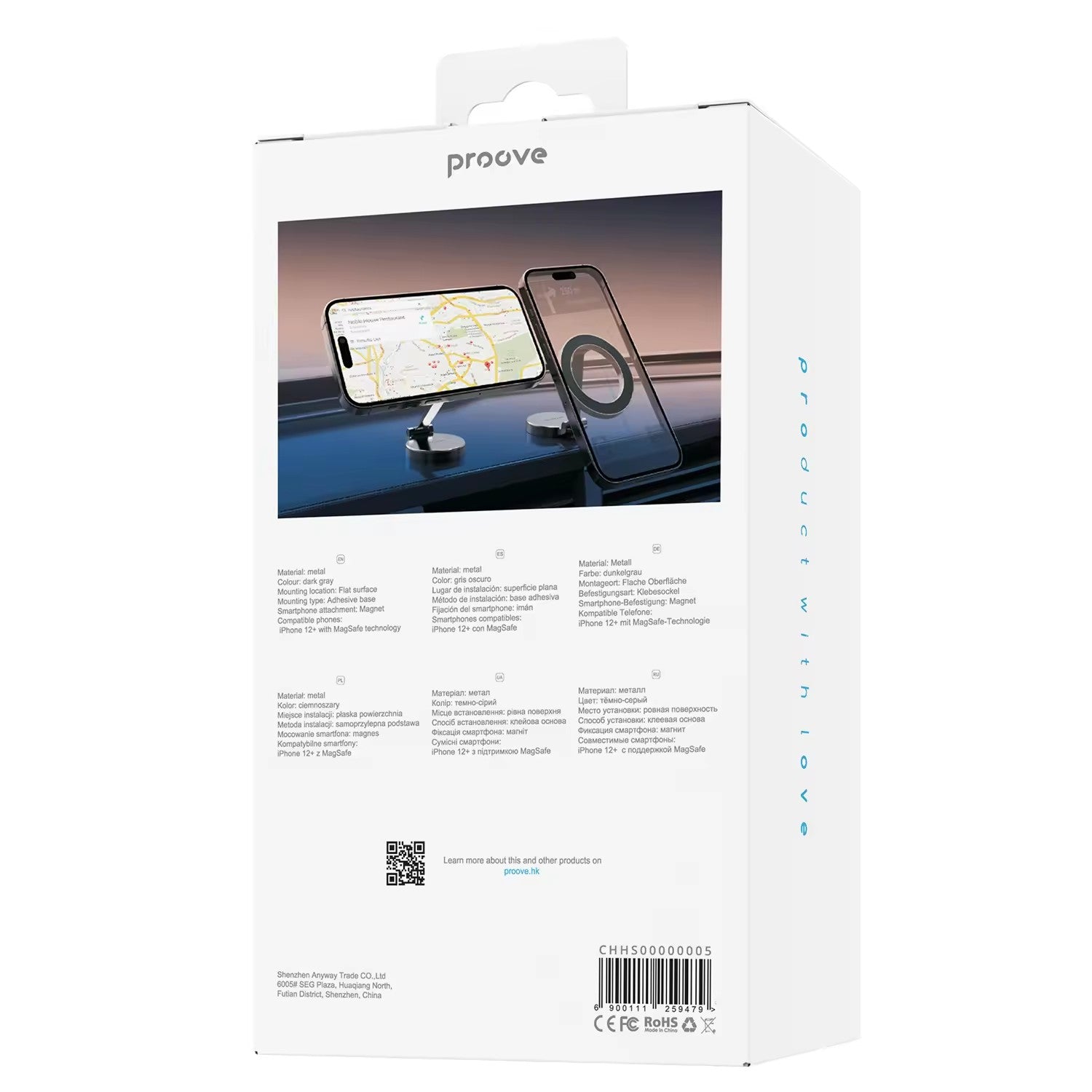 Proove Hoop MagSafe Stick-on Dashboard Car Holder