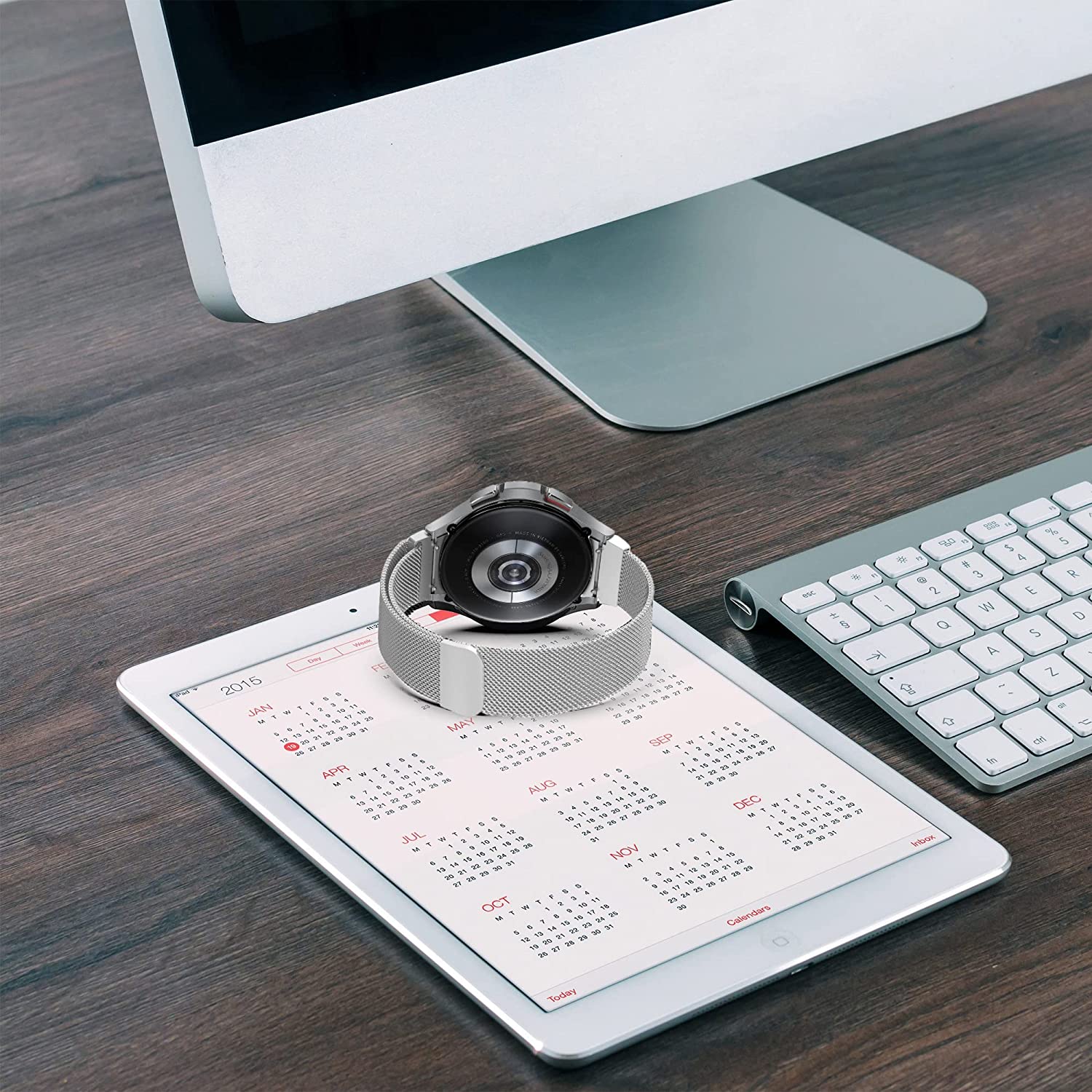 Samsung Galaxy Watch FE 40mm Strap Milanese Loop [Black]