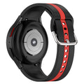 Samsung Galaxy Watch 7 40mm Strap Bicolour Silicone [Black/Red] - Black/Red
