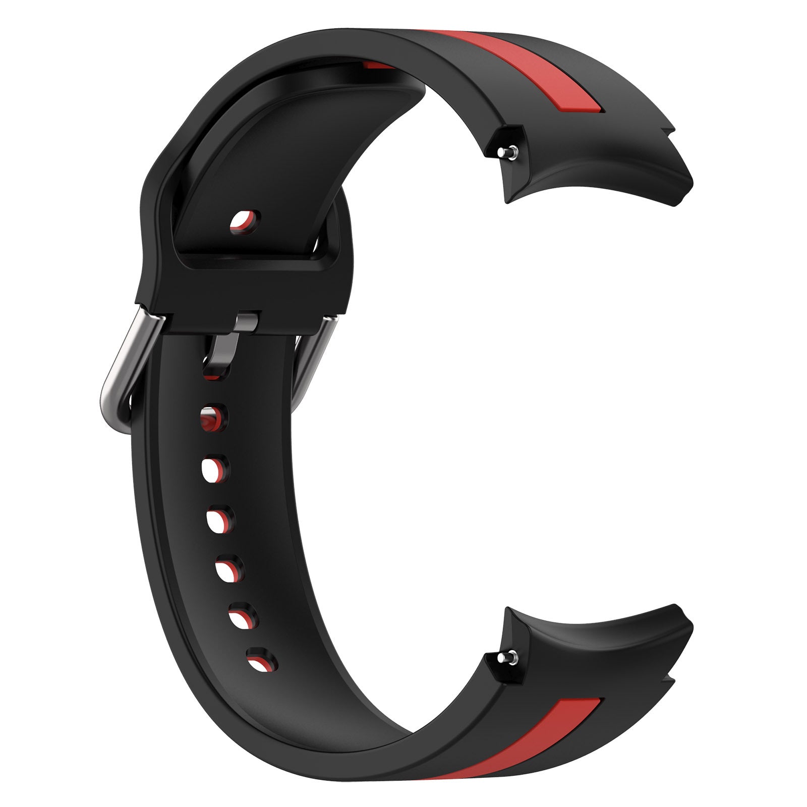 Samsung Galaxy Watch FE 40mm Strap Bicolour Silicone [Black/Red]