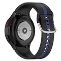 Samsung Galaxy Watch 7 44mm Strap Bicolour Silicone [Black/Navy] - Black/Navy