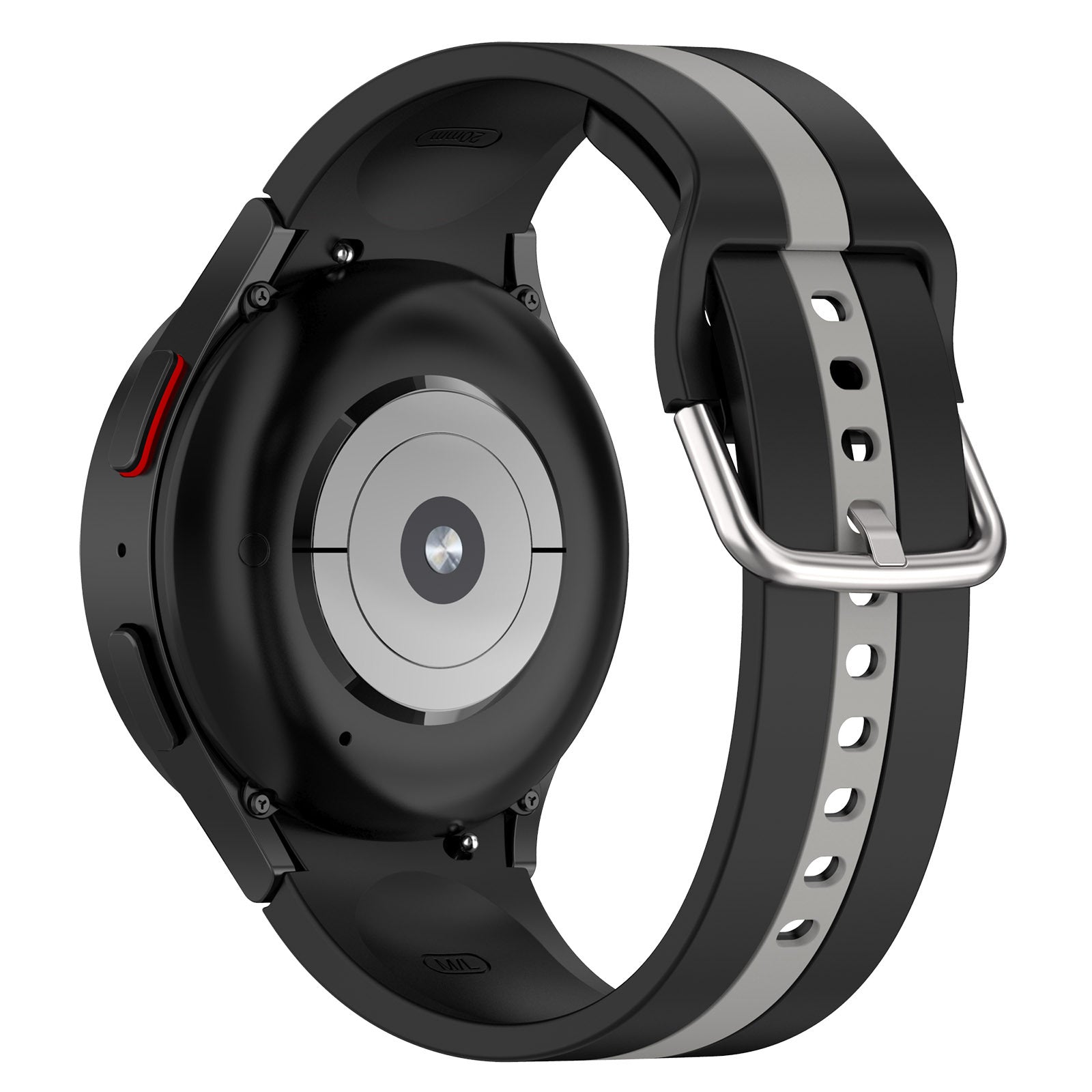 Samsung Galaxy Watch 7 44mm Strap Bicolour Silicone [Black/Grey]