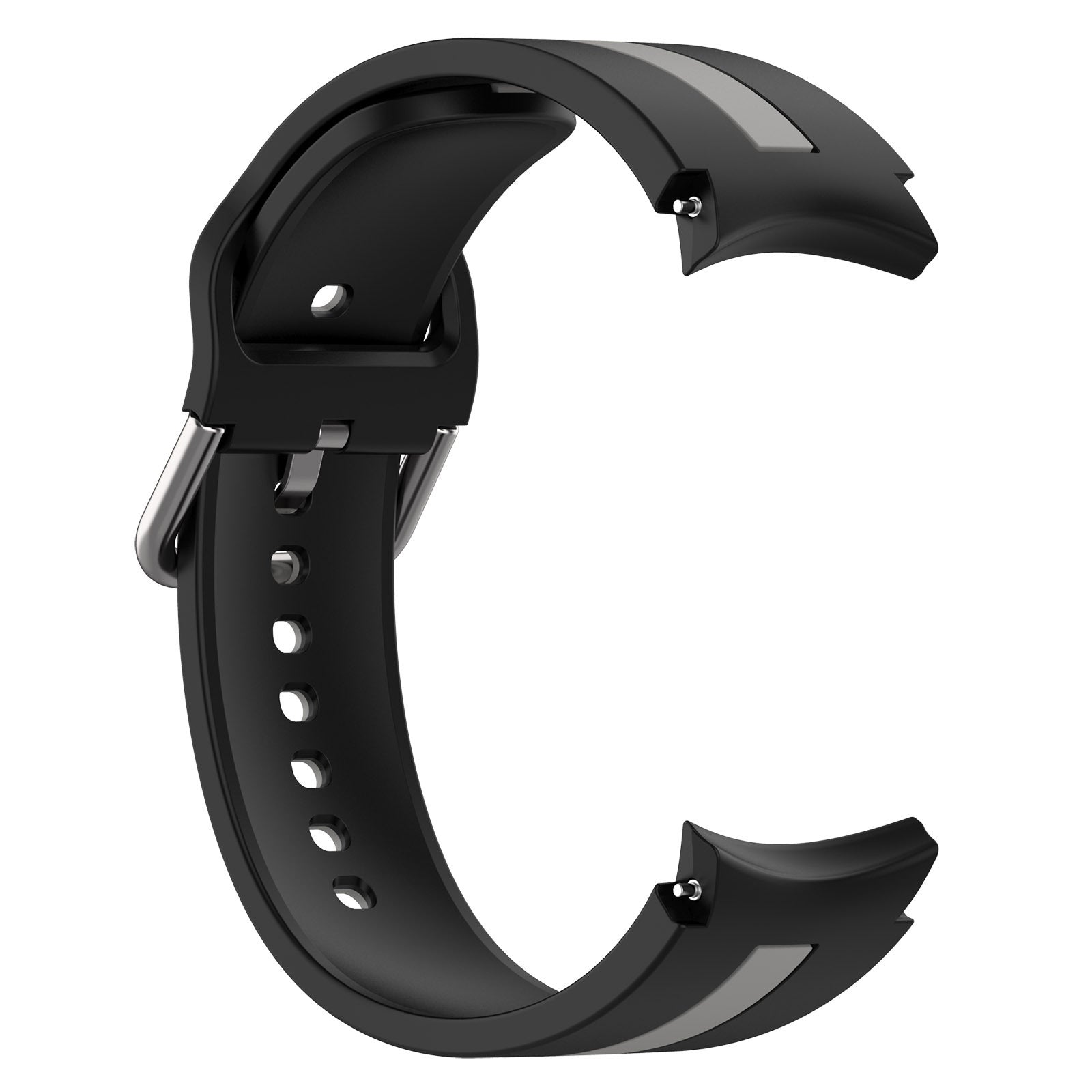 Samsung Galaxy Watch 7 44mm Strap Bicolour Silicone [Black/Grey]