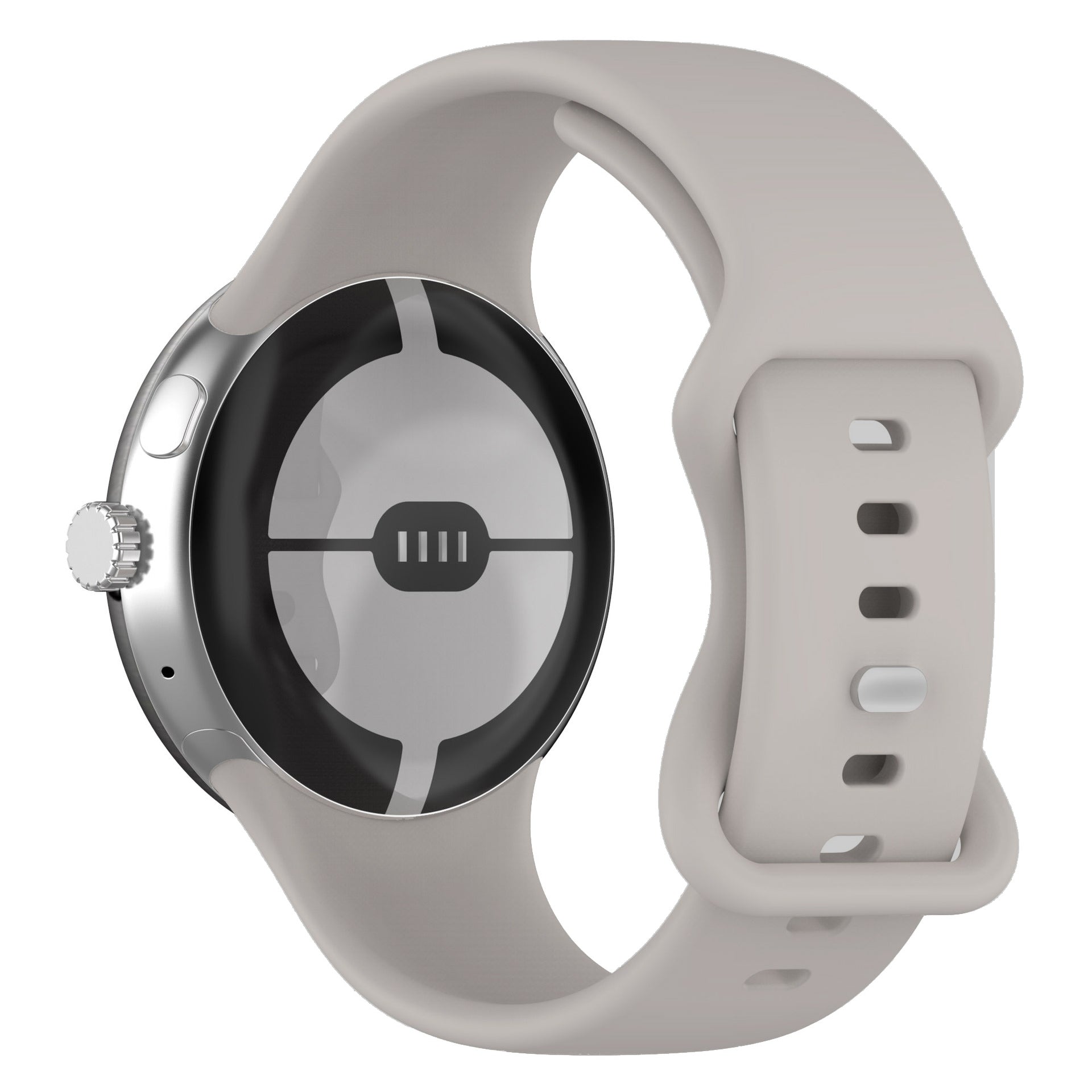 Google Pixel Watch 3 (41mm) Silicone Strap (Large) [Ivory]