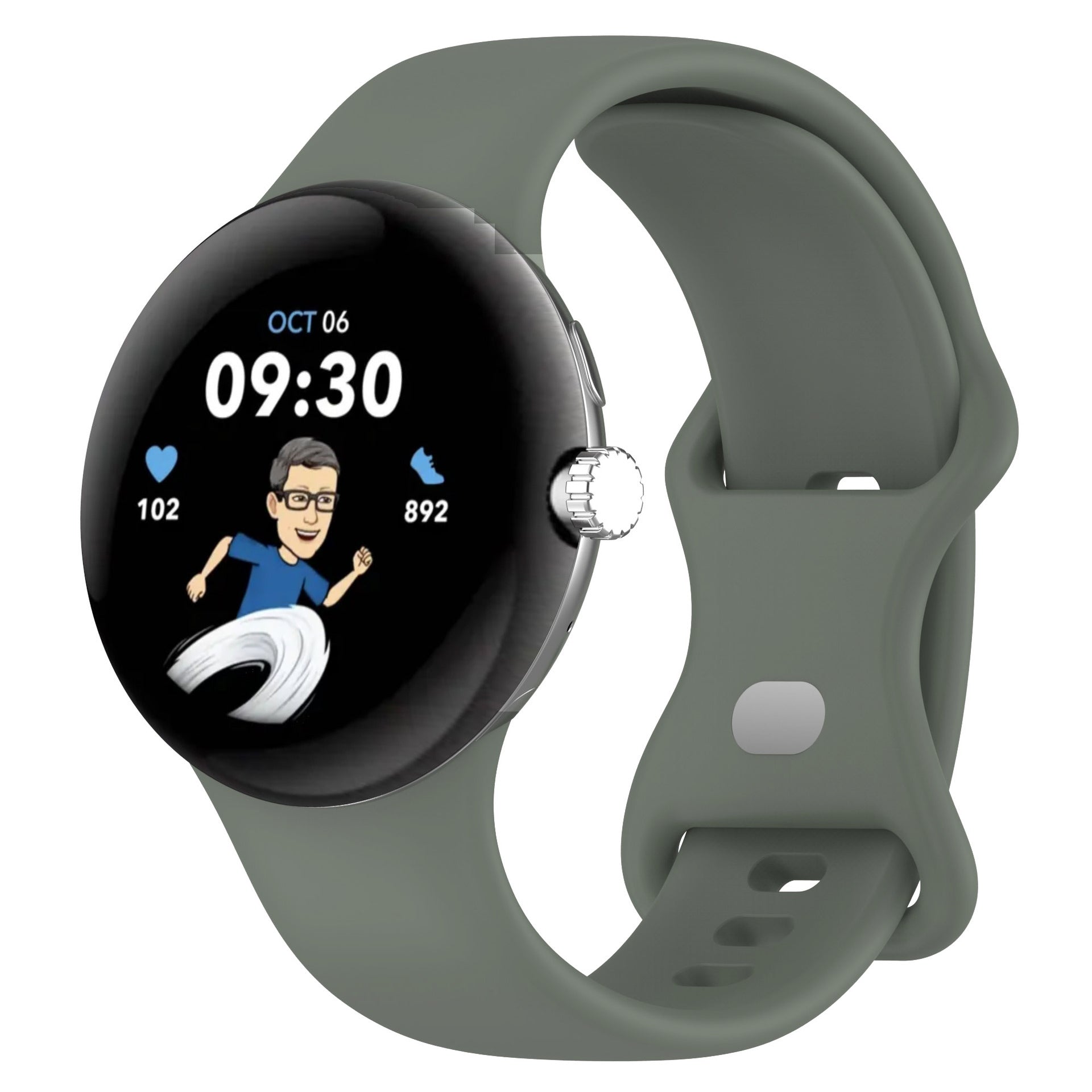 Google Pixel Watch 3 (41mm) Silicone Strap (Small) [Hazel]