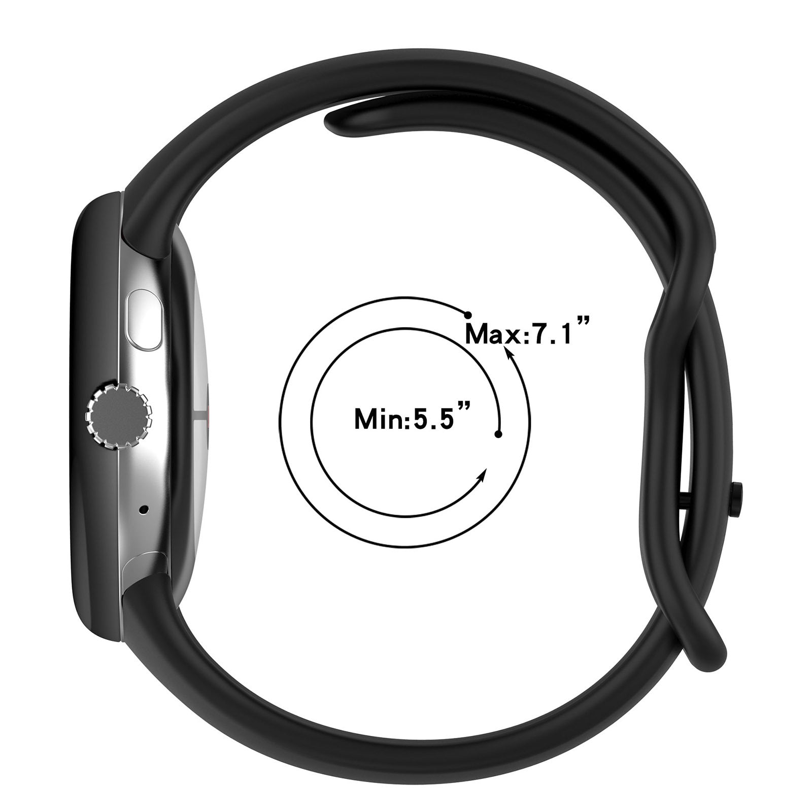 Google Pixel Watch 3 (41mm) Silicone Strap (Small) [LightBlue]