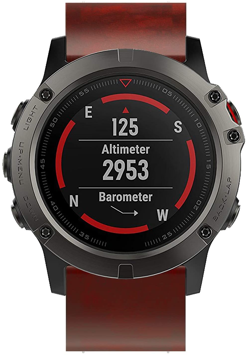 Garmin Forerunner 965 Real Leather Strap [Brown]