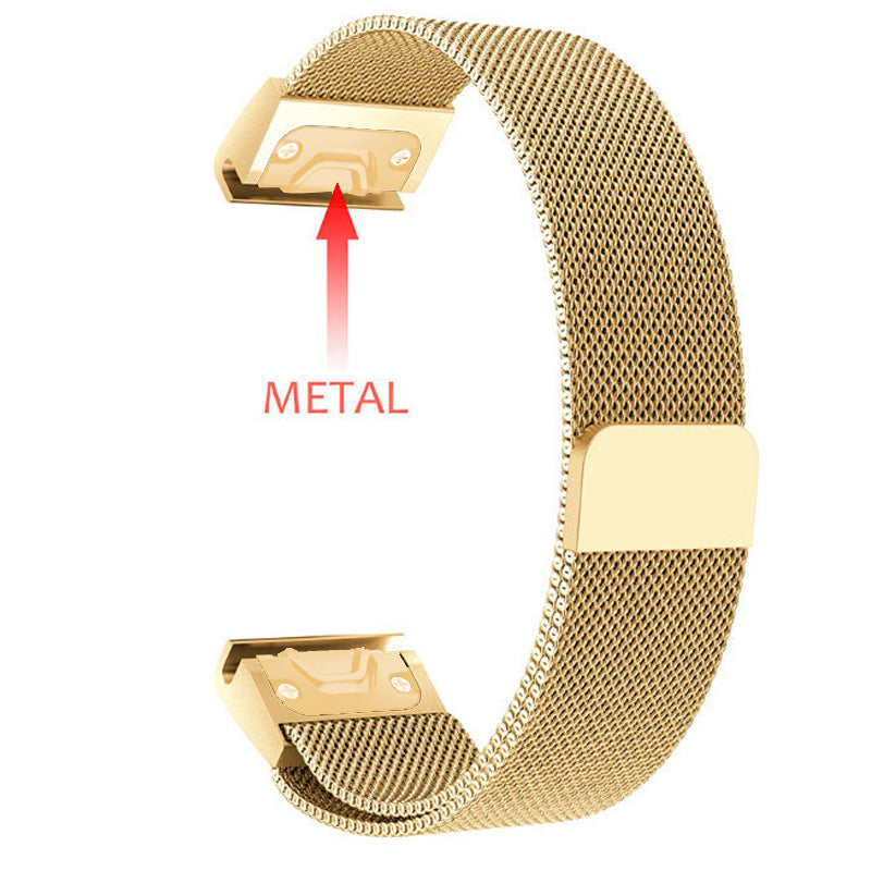 Garmin Forerunner 965 Strap Milanese Loop [Gold]