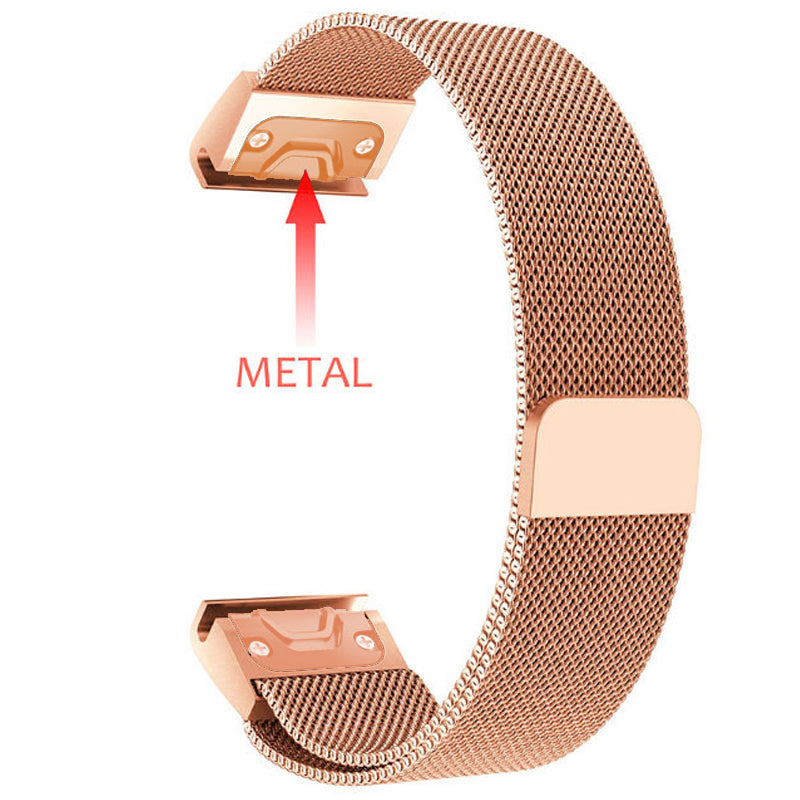 Garmin Forerunner 965 Strap Milanese Loop [RoseGold]