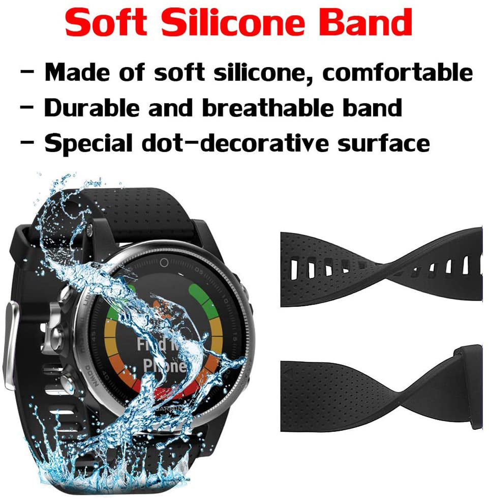 Garmin Forerunner 965 Silicone Strap [Black]