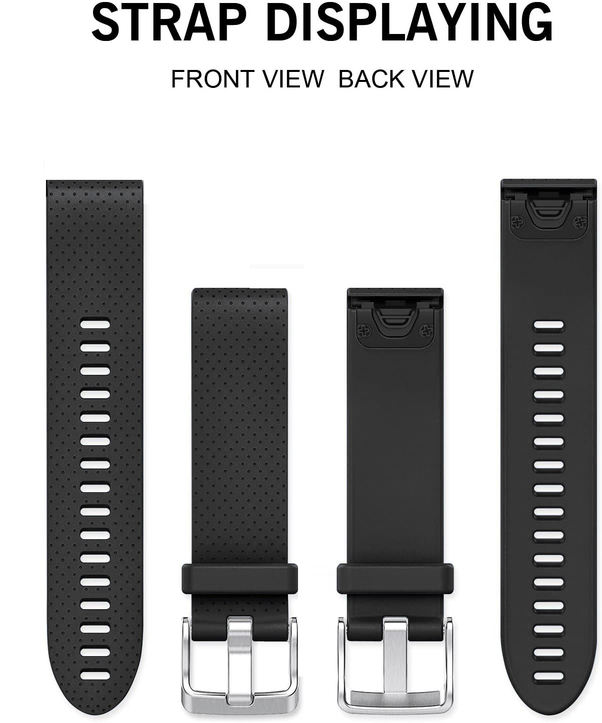 Garmin Forerunner 965 Silicone Strap [Black]