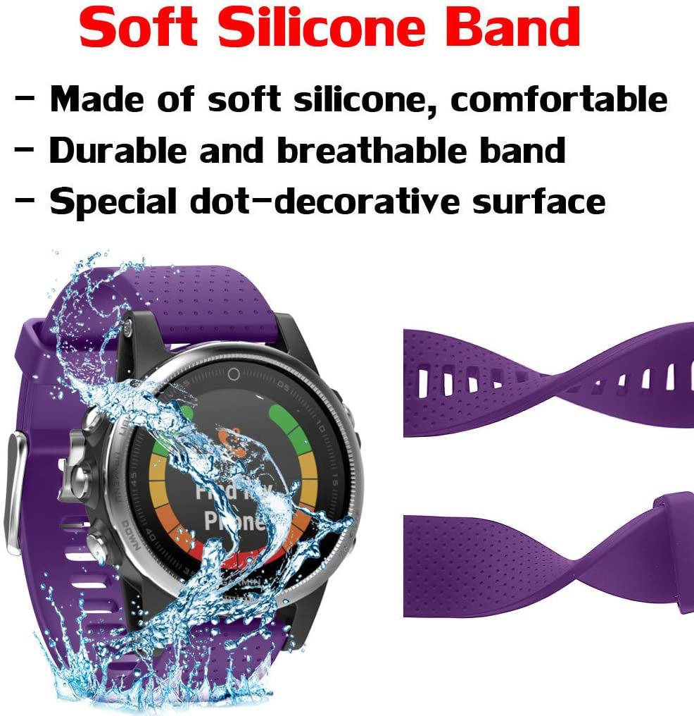 Garmin Forerunner 965 Silicone Strap [Purple]