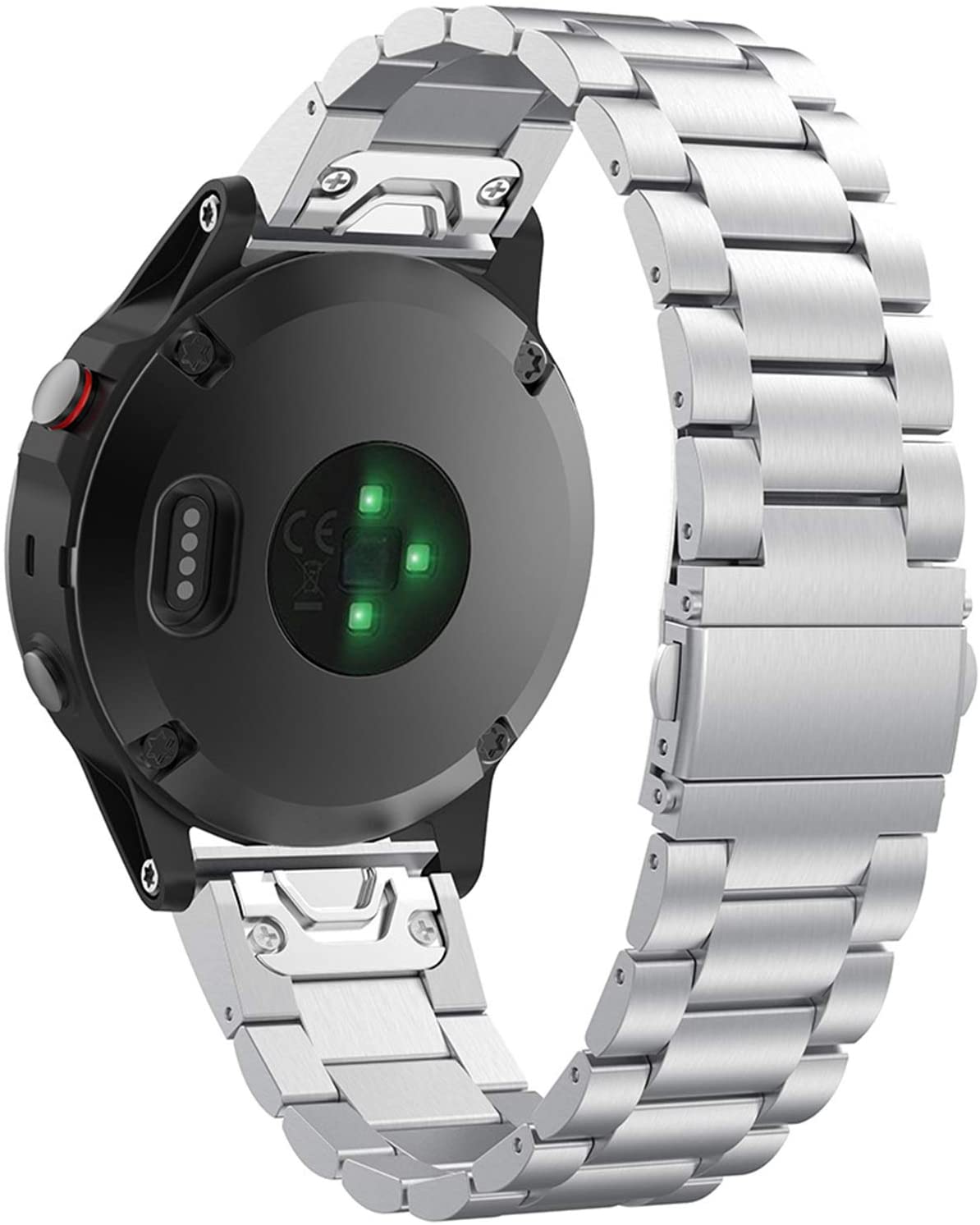 Garmin Forerunner 965 Strap Stainless Steel [Silver]