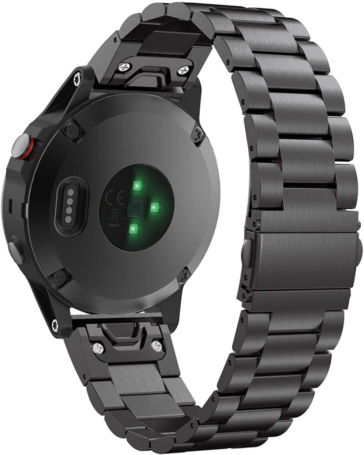 Garmin Forerunner 965 Strap Stainless Steel [Black]