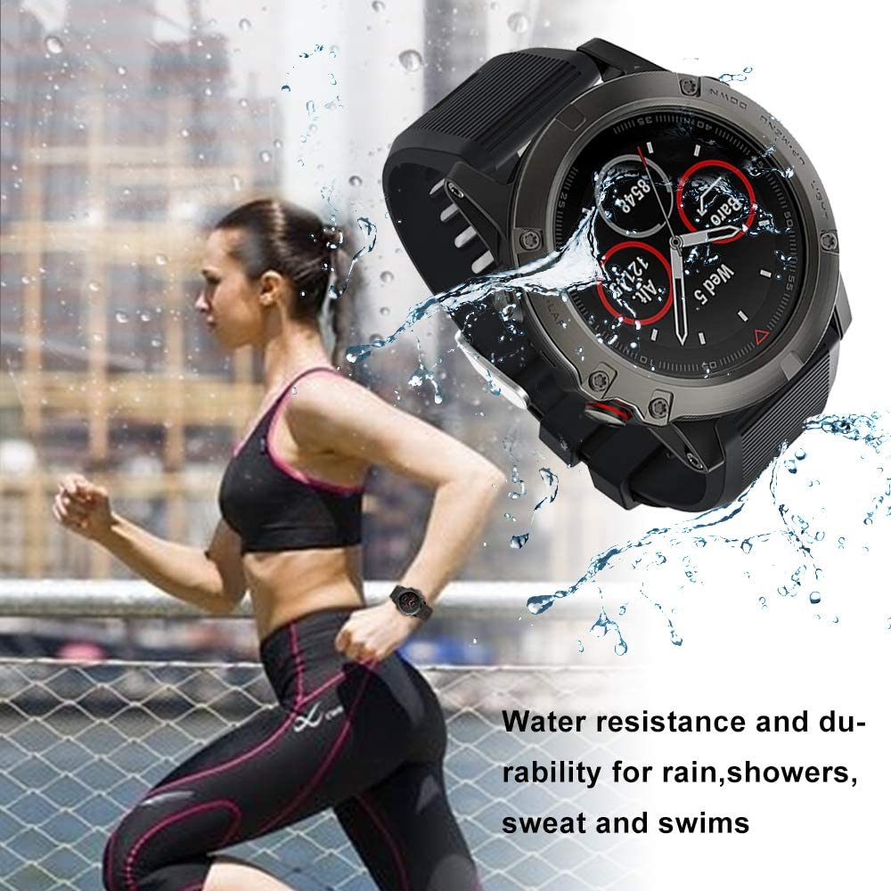 Garmin Instinct 3 - 50mm Silicone Strap [Black]