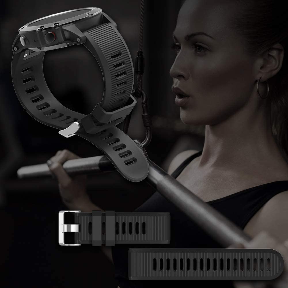 Garmin Instinct 3 - 50mm Silicone Strap [Black]