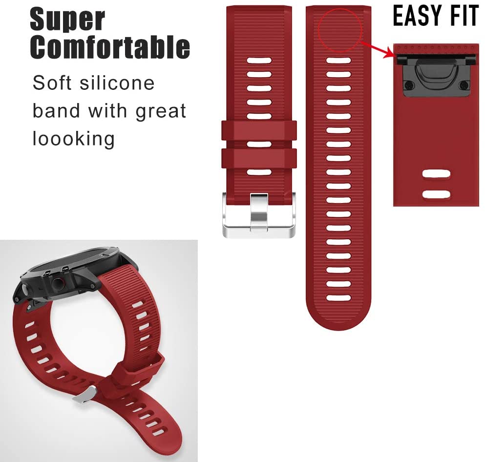 Garmin Enduro 3 Silicone Strap [Red]