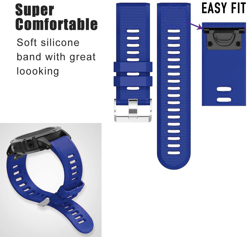 Garmin Enduro 3 Silicone Strap [Blue]