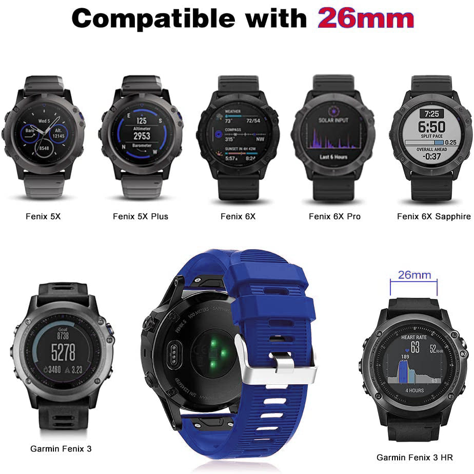 Garmin Enduro 3 Silicone Strap [Blue]
