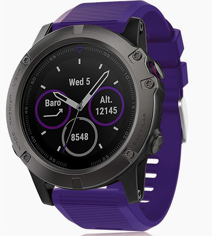 Garmin Instinct 3 - 50mm Silicone Strap [Purple]