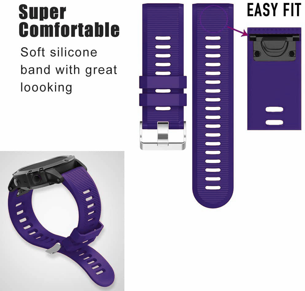 Garmin Enduro 3 Silicone Strap [Purple]