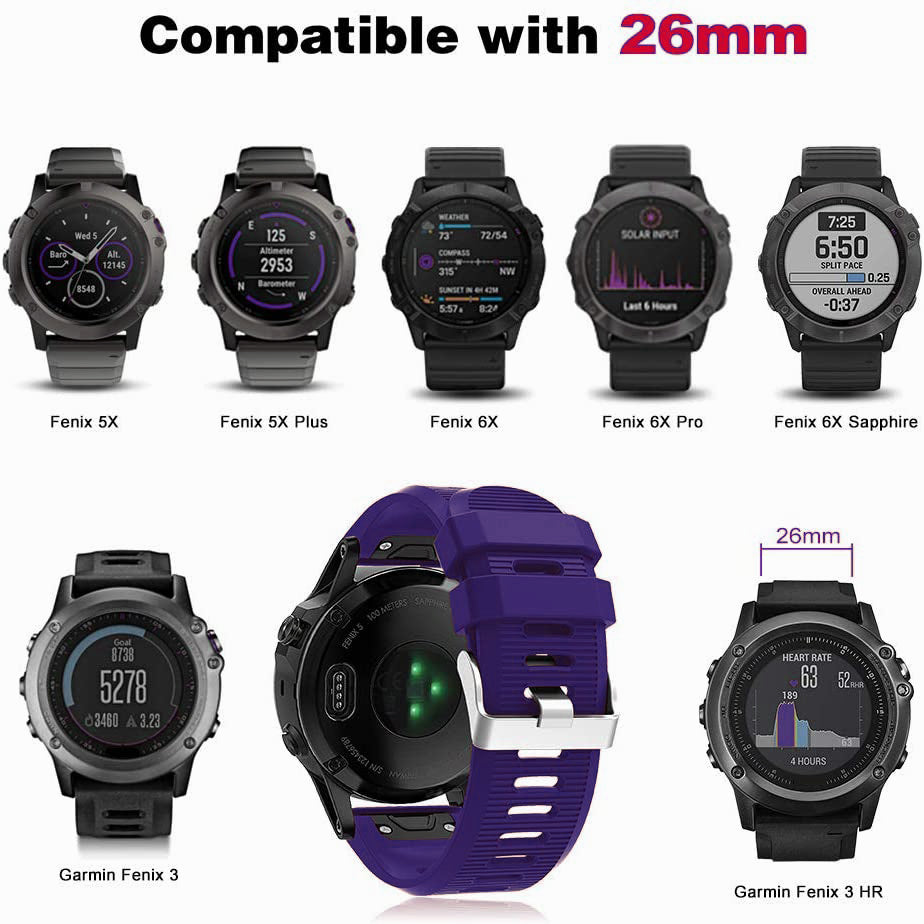Garmin Enduro 3 Silicone Strap [Purple]