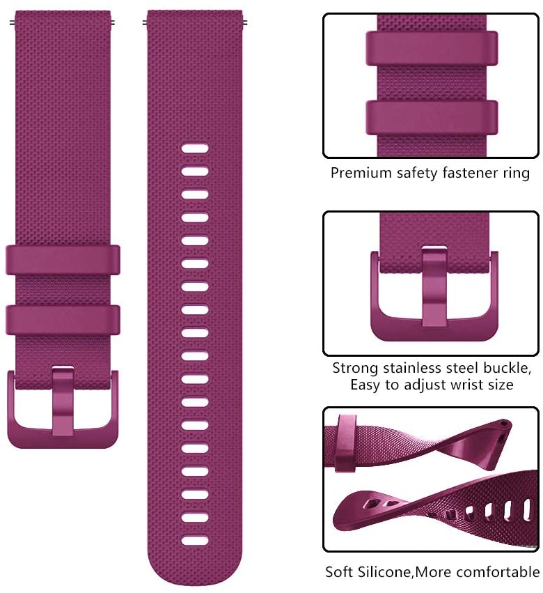 Huawei Watch GT 5 Pro 46mm Silicone Strap [Maroon]