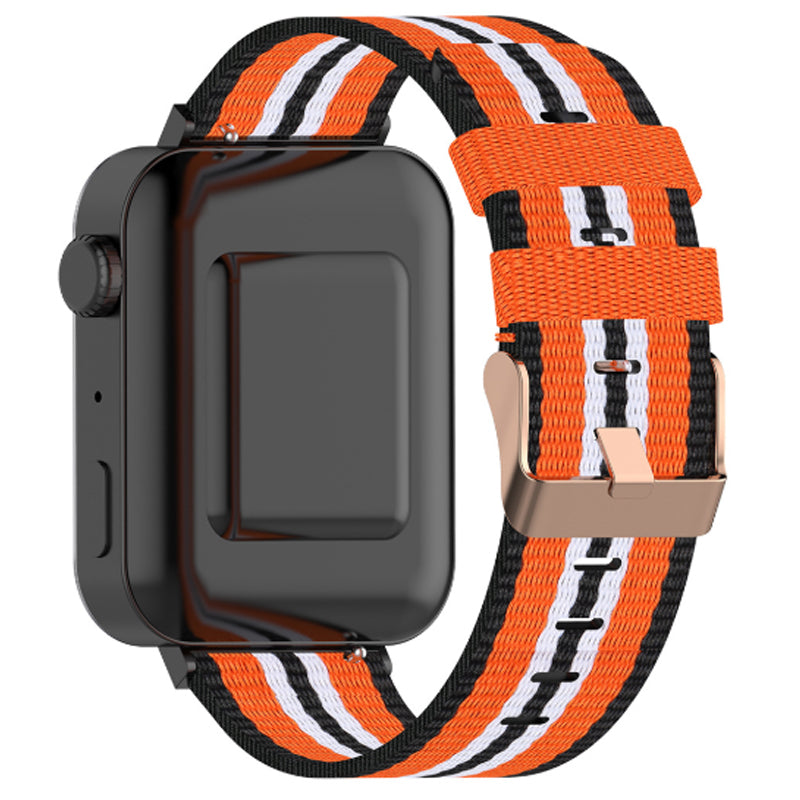 Huawei Watch GT 5 Pro 42mm Nylon Strap [Black/Orange]