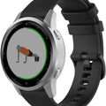 Garmin Vivoactive 6 Silicone Strap [Black] - Black