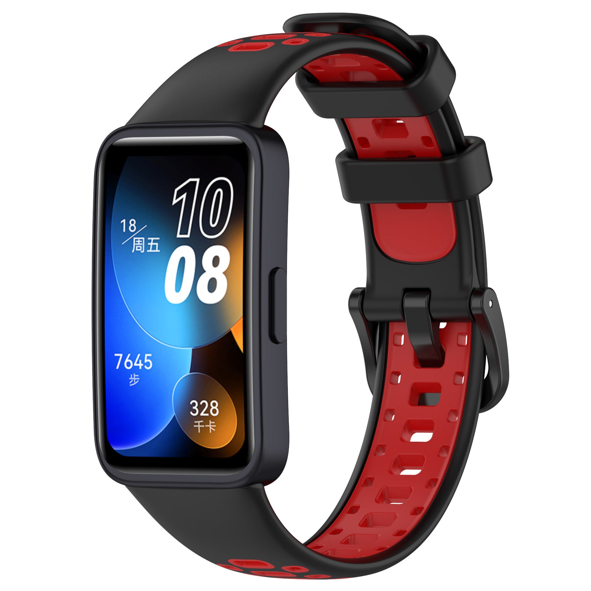 Huawei Band 10 Bicolour Strap [Black/Red]