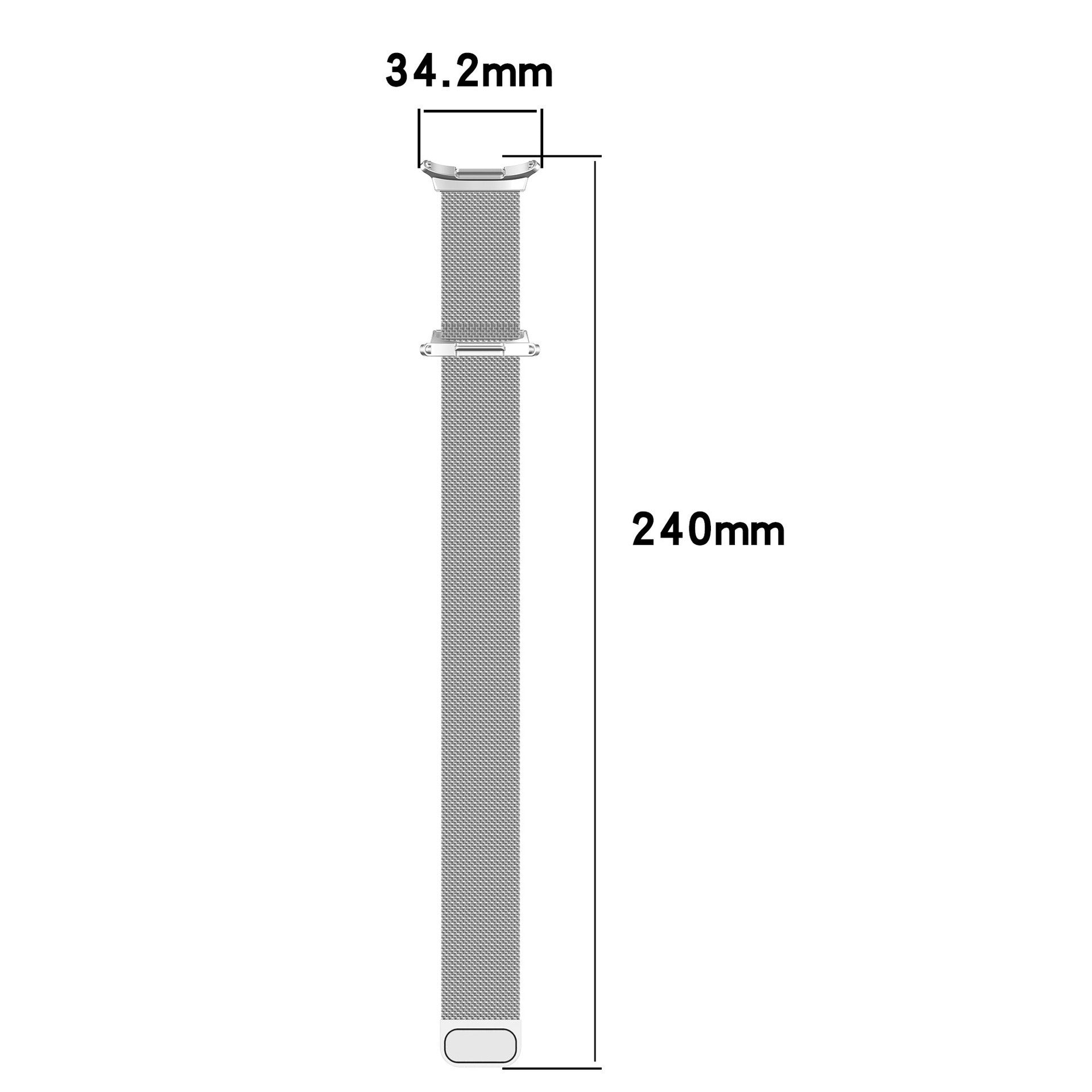 Samsung Galaxy Watch Ultra Milanese Loop Strap (Silver)