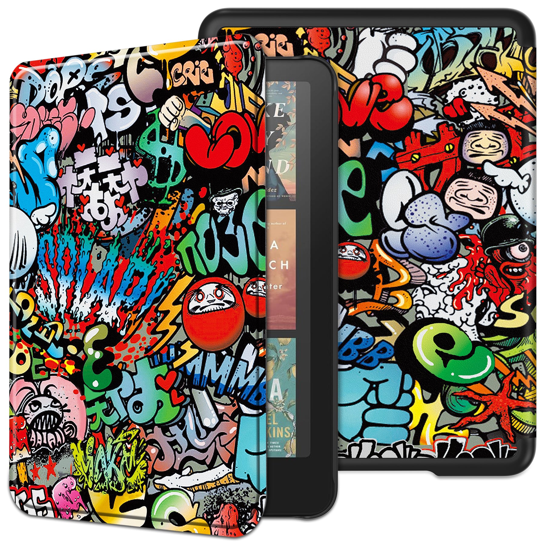 Kindle Colorsoft Case Designer Folio Case [Graffiti]