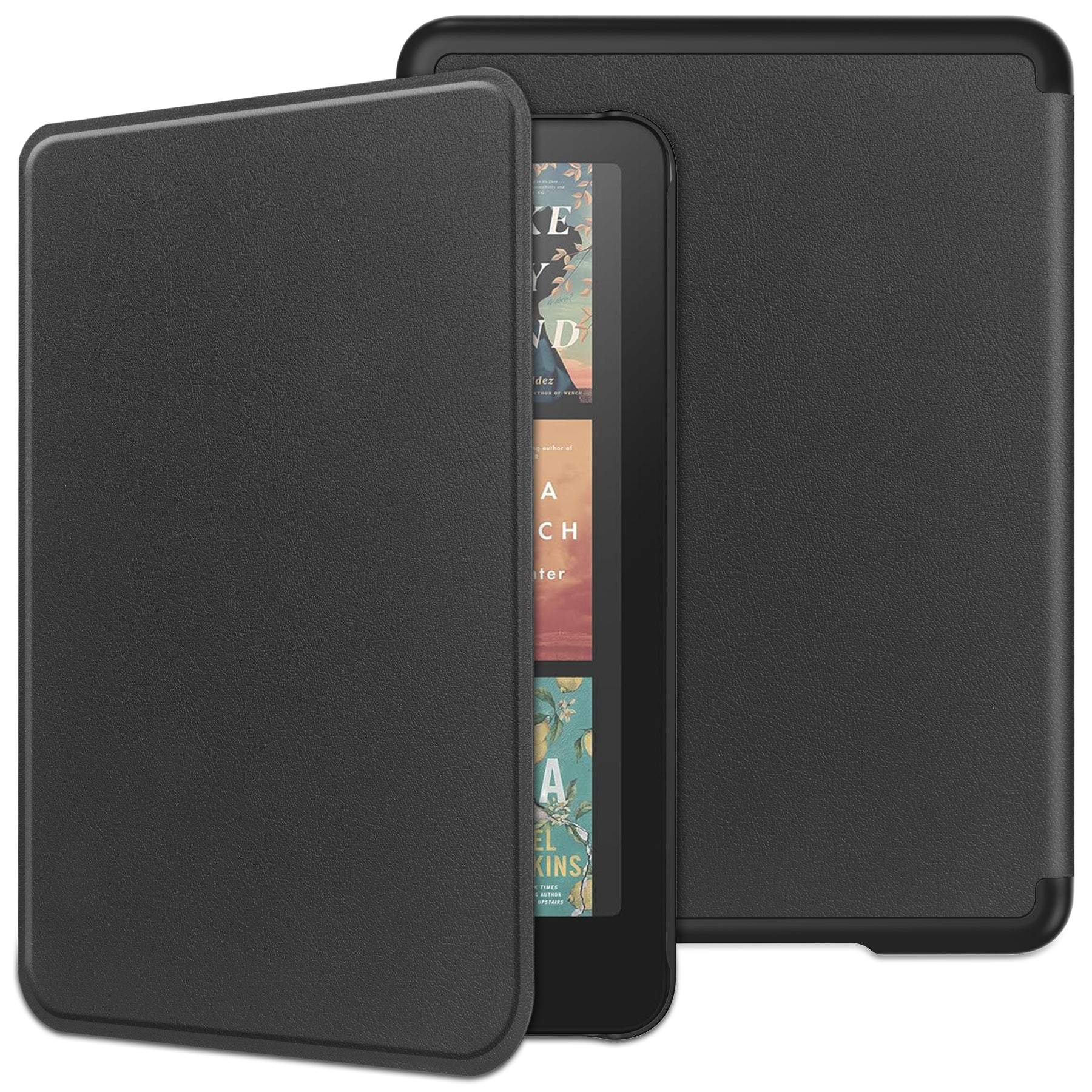 Kindle Colorsoft Case PU Leather Folio Case [Black]