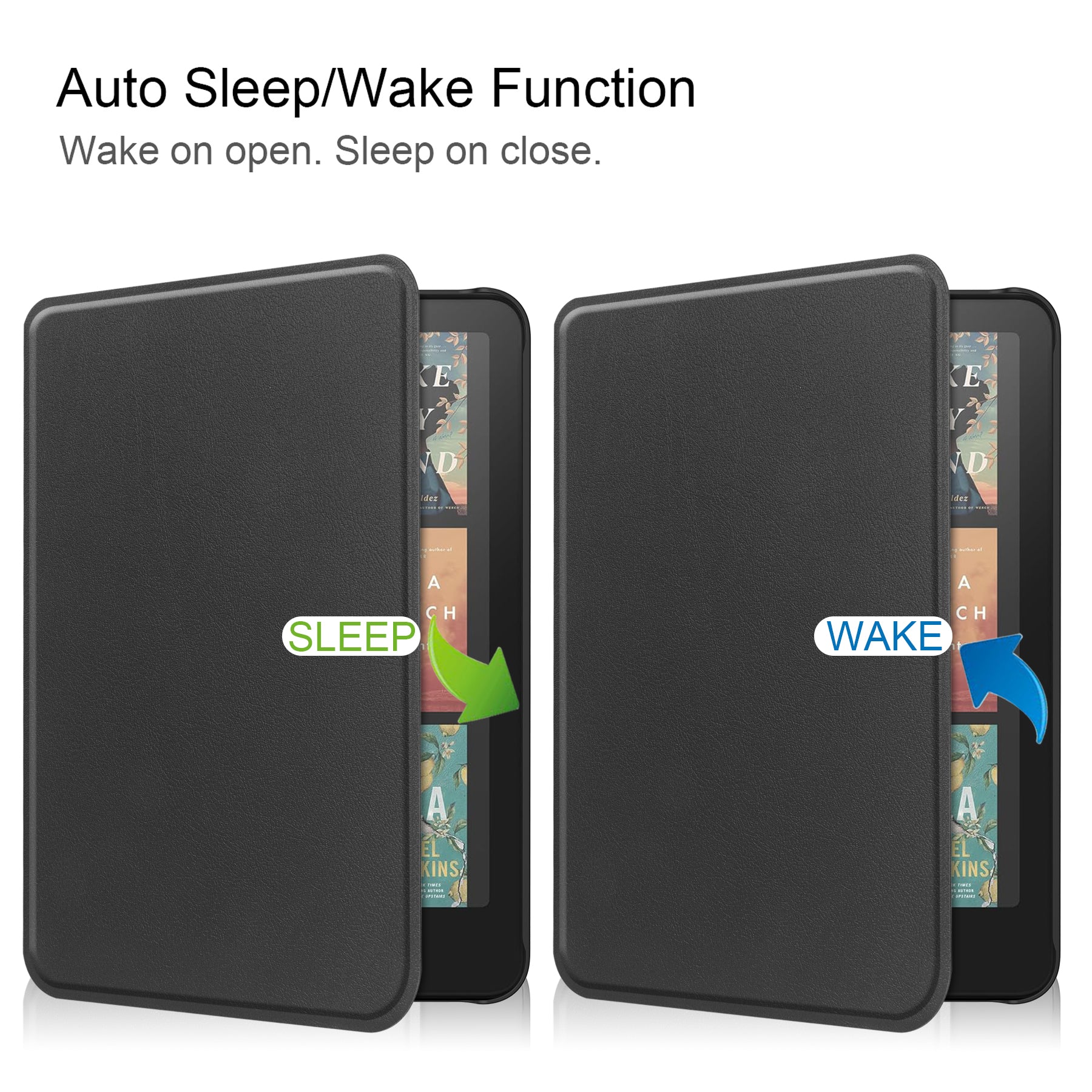 Kindle Colorsoft Case PU Leather Folio Case [Black]