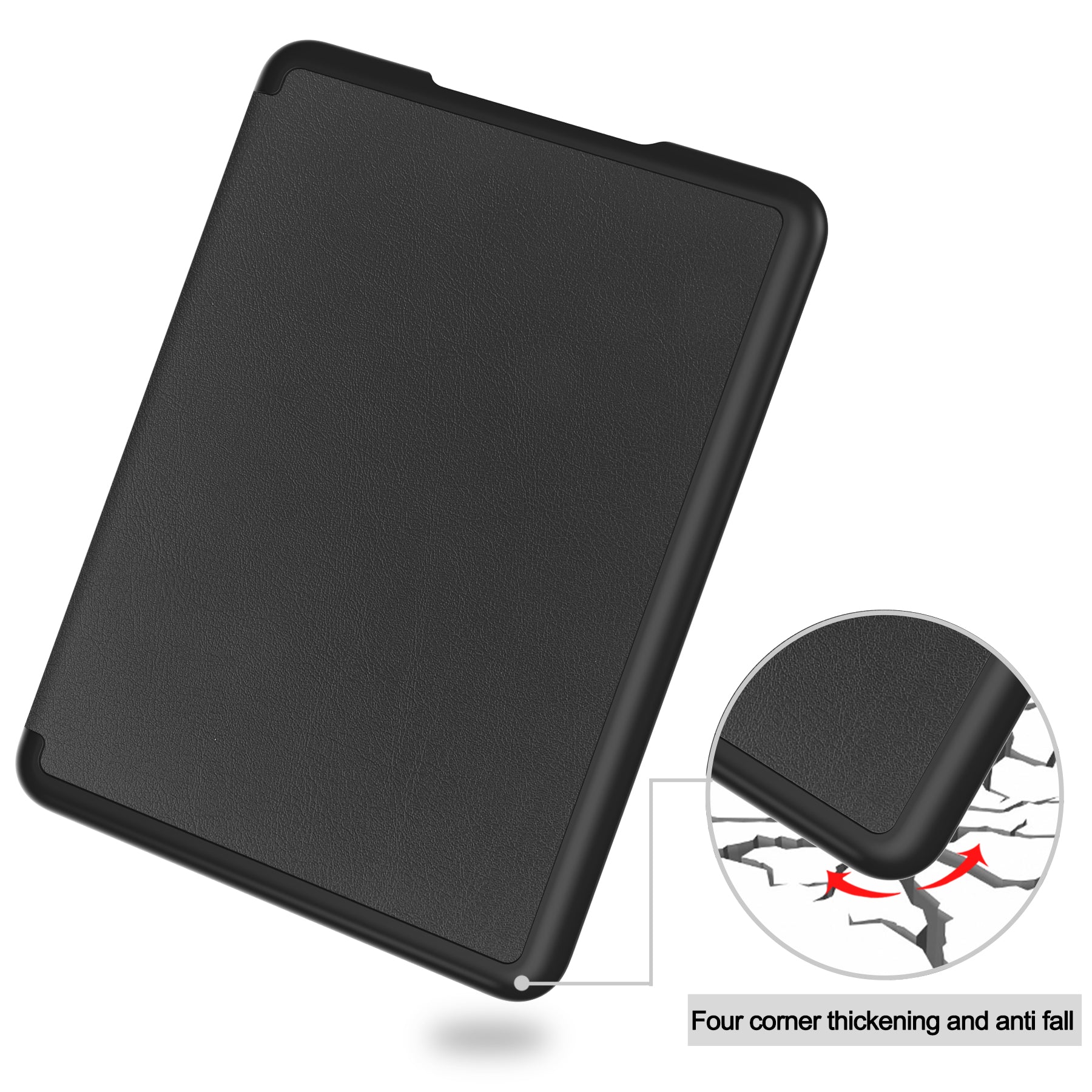 Kindle Colorsoft Case PU Leather Folio Case [Black]