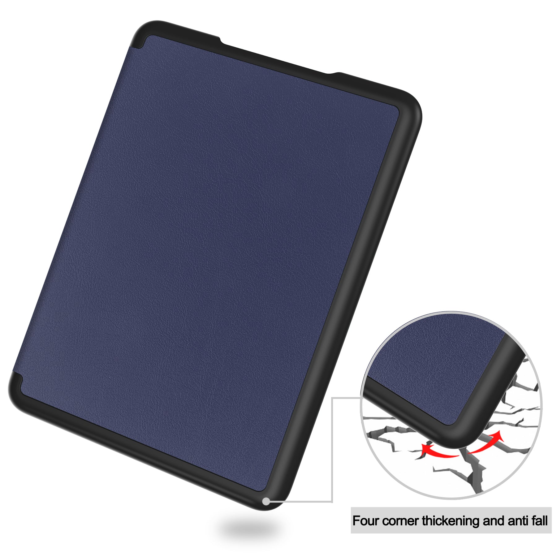 Kindle Colorsoft Case PU Leather Folio Case [Navy]