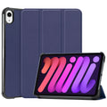 iPad Mini 7 (A17 Pro 2024) Tri Fold PU Leather Case [Navy] - Navy