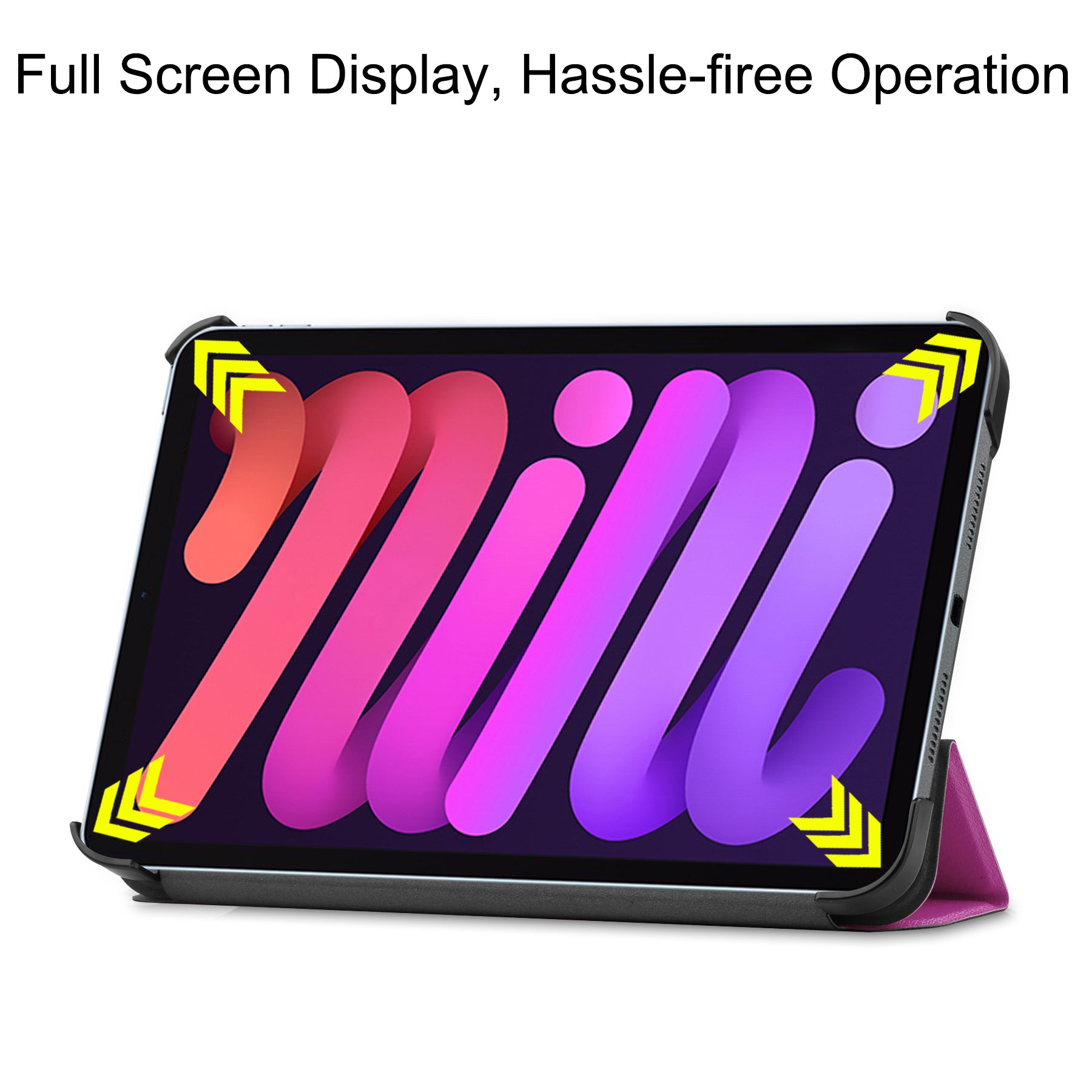 iPad Mini 7 (A17 Pro 2024) Tri Fold PU Leather Case [Purple]
