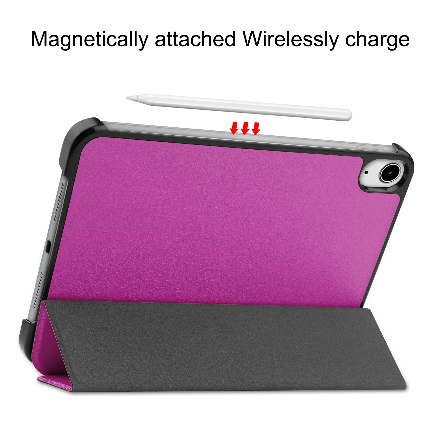 iPad Mini 7 (A17 Pro 2024) Tri Fold PU Leather Case [Purple]