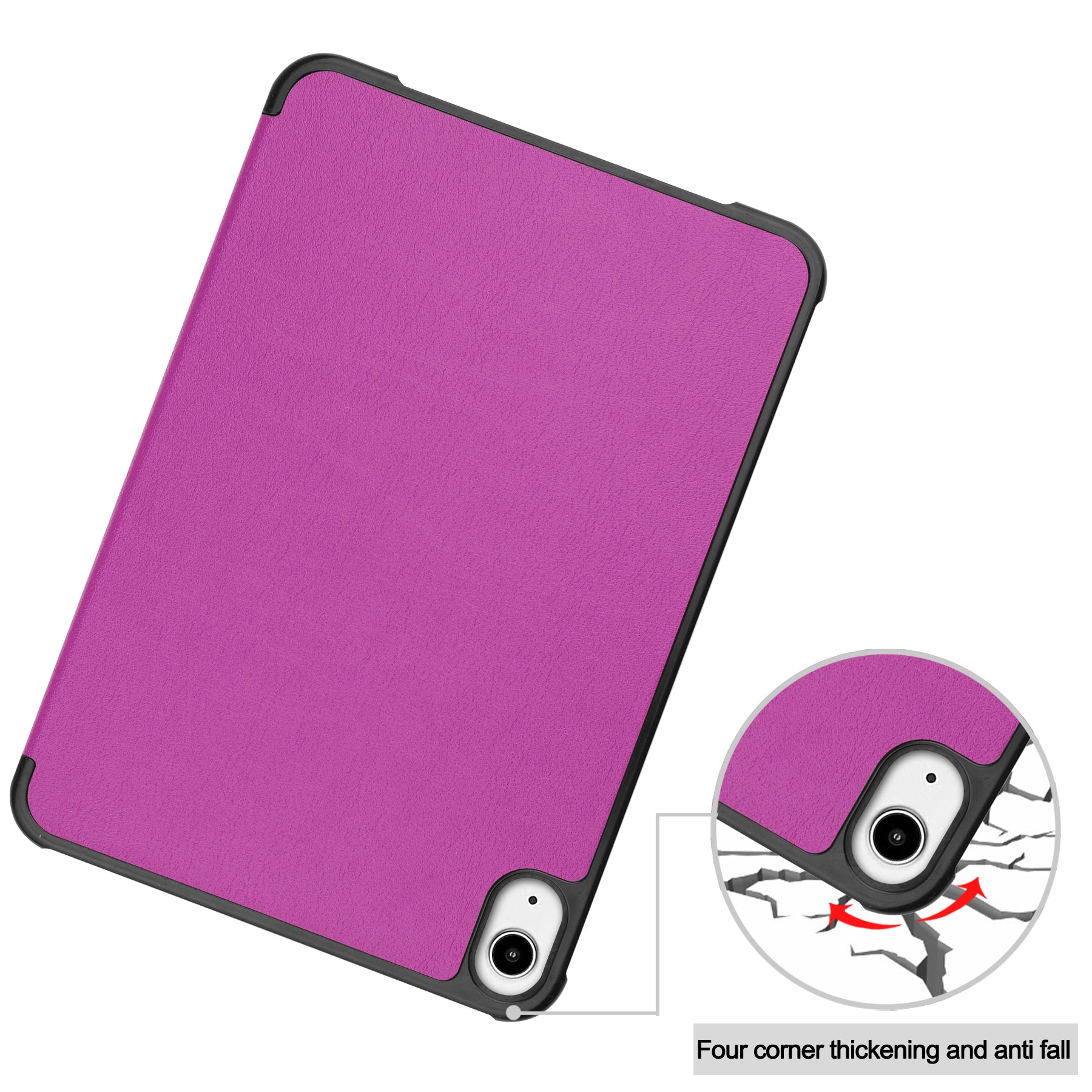 iPad Mini 7 (A17 Pro 2024) Tri Fold PU Leather Case [Purple]