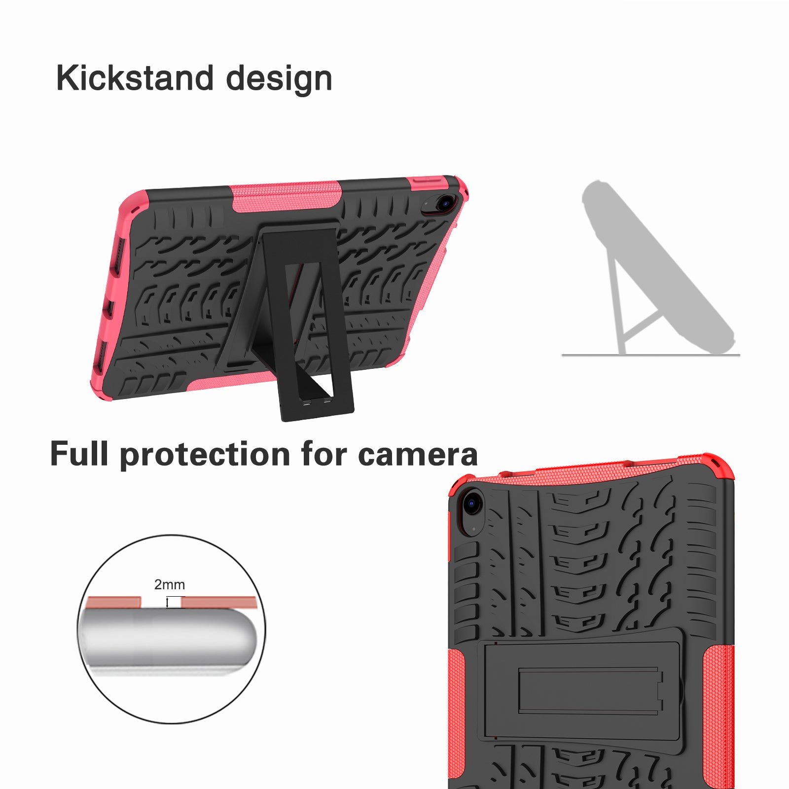 iPad 11 (A16, 2025) Heavy Duty Rugged Case [Black]