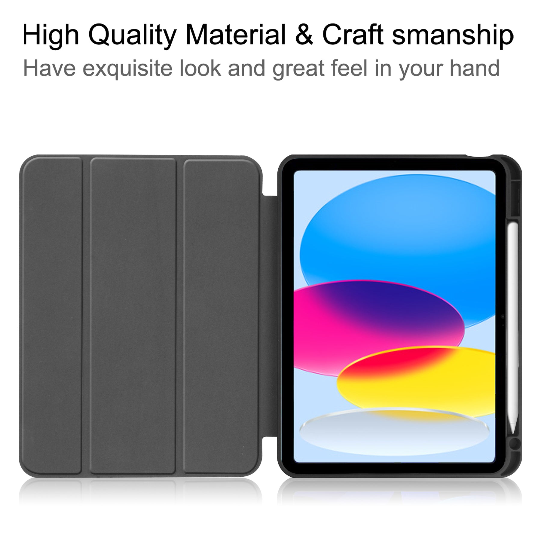 iPad 11 (A16, 2025) PU Leather Case with Pen Holder [Teal]