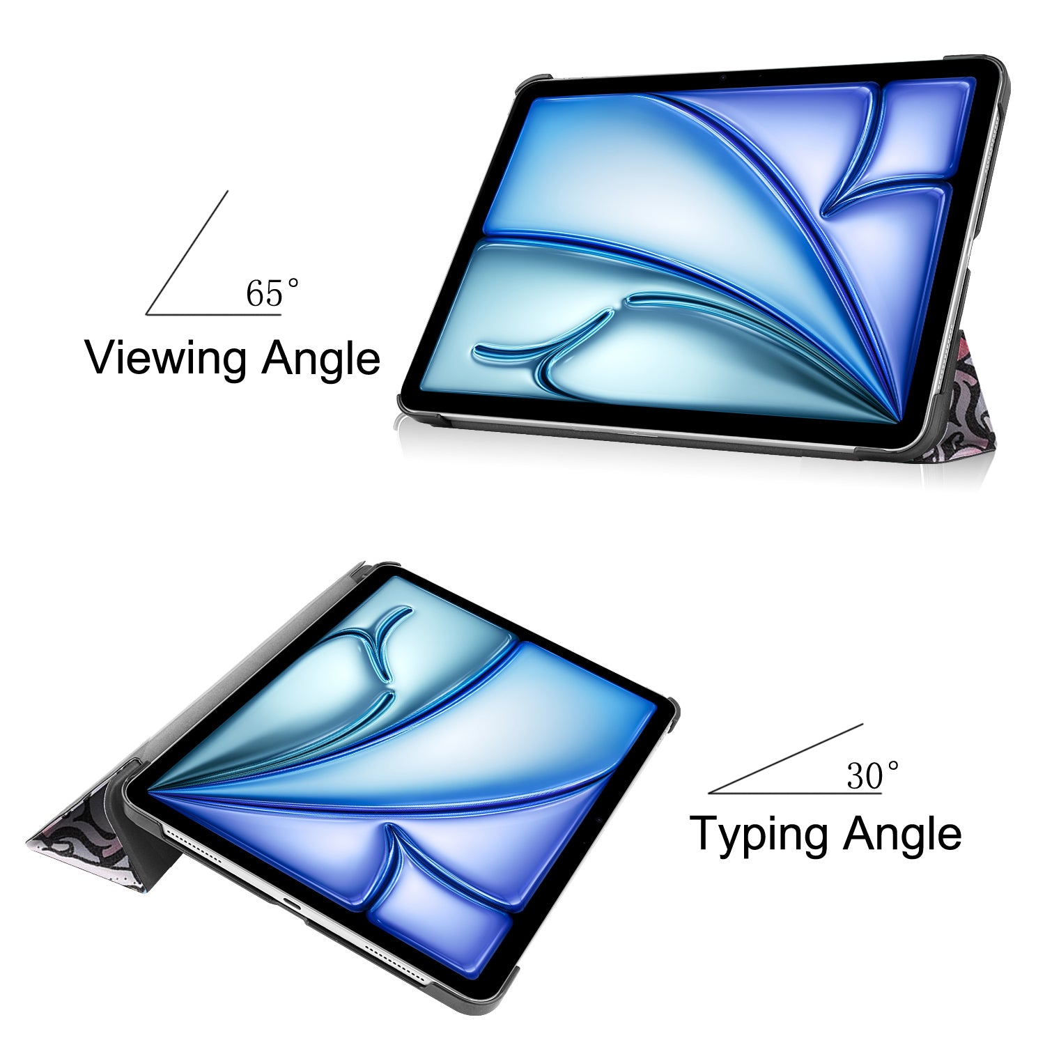 iPad Air 11 (M3, 2025) Designer Tri Fold Case [Graffiti]
