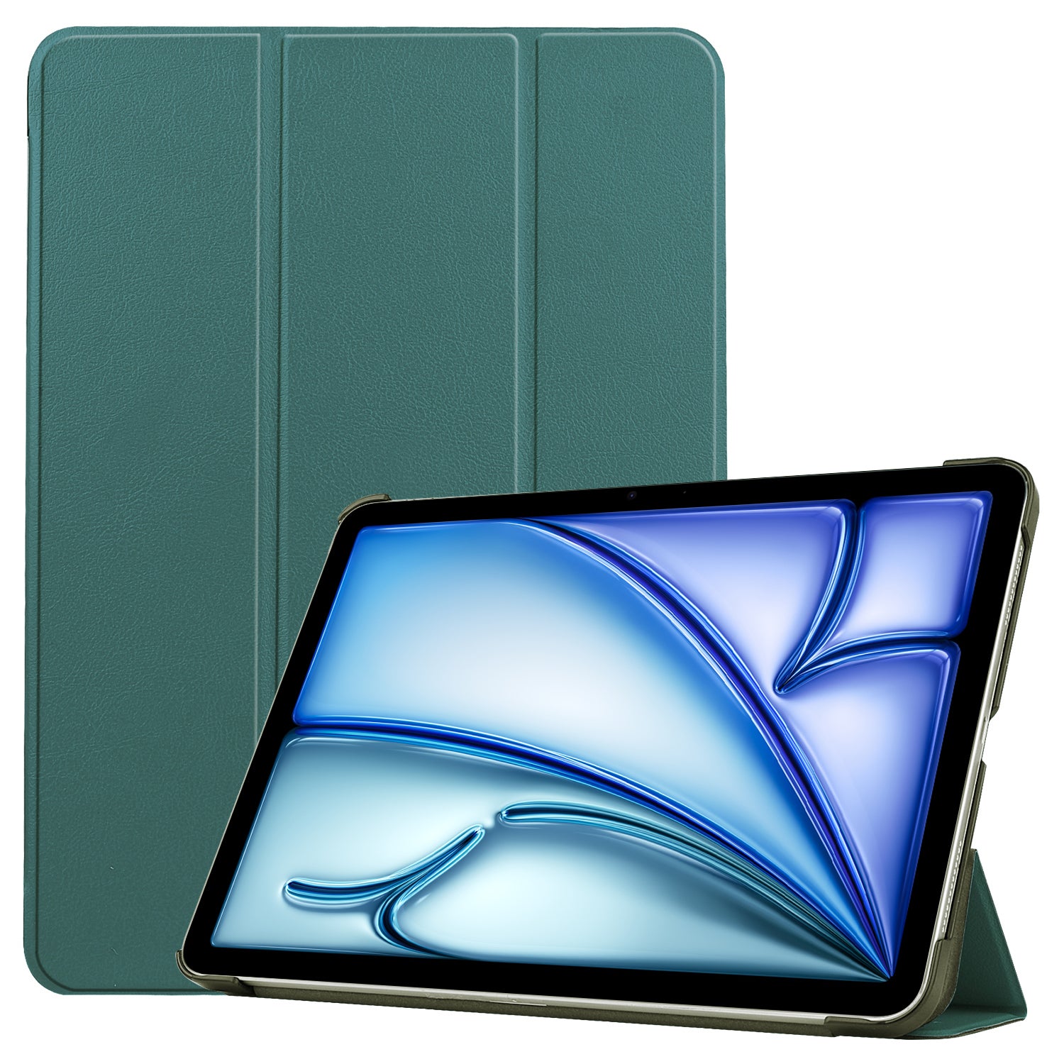 iPad Air 11 (M3, 2025) Tri Fold PU Leather Case [Teal]