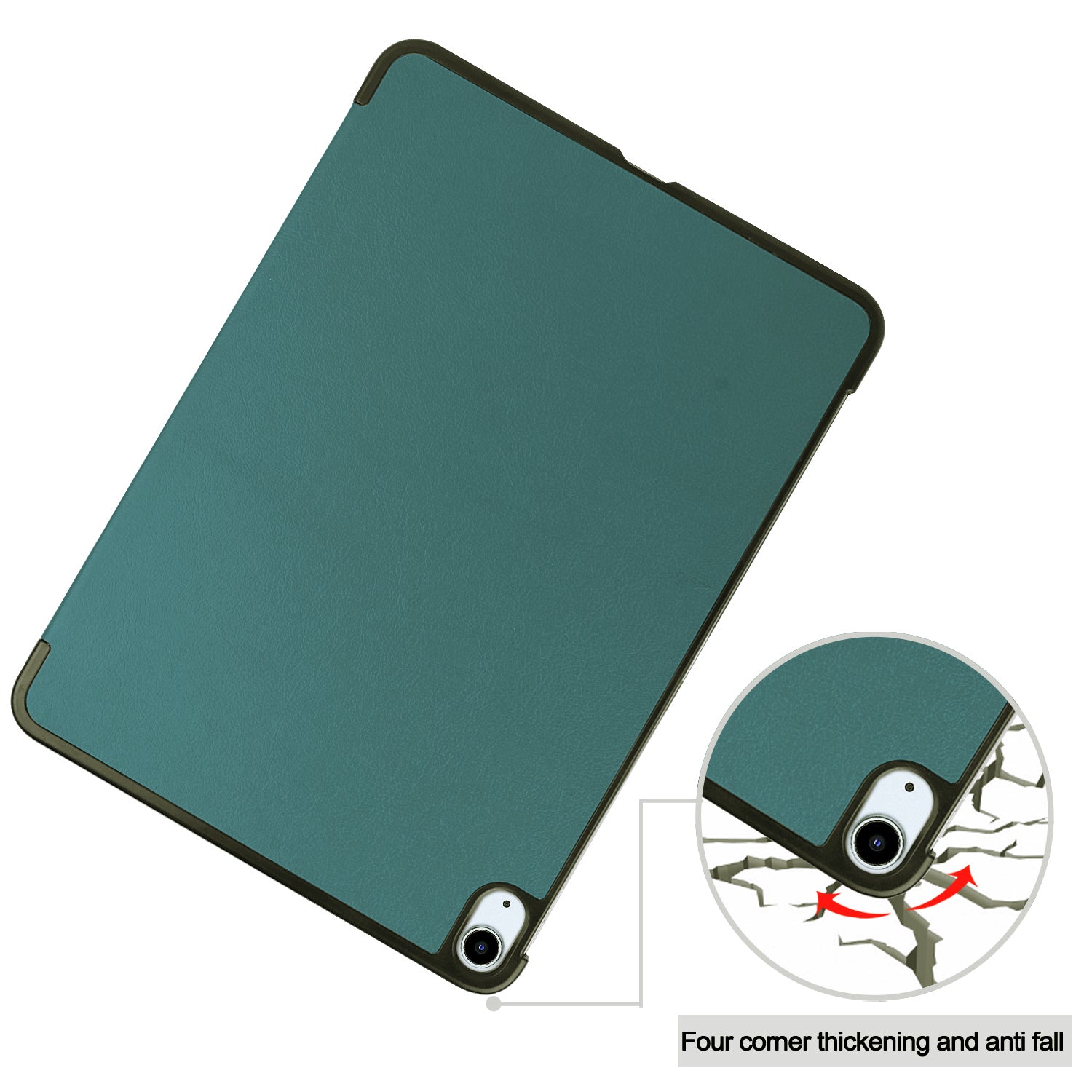 iPad Air 11 (M3, 2025) Tri Fold PU Leather Case [Teal]