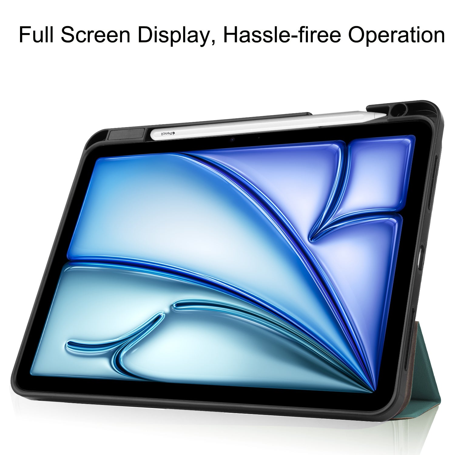 iPad Air 11 (M3, 2025) Tri Fold Case with Pen Holder [Teal]