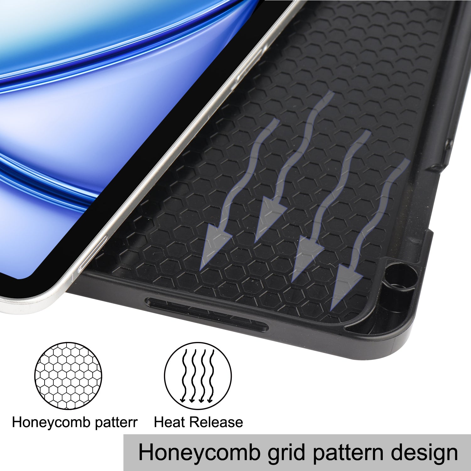 iPad Air 11 (M3, 2025) Tri Fold Case with Pen Holder [Navy]