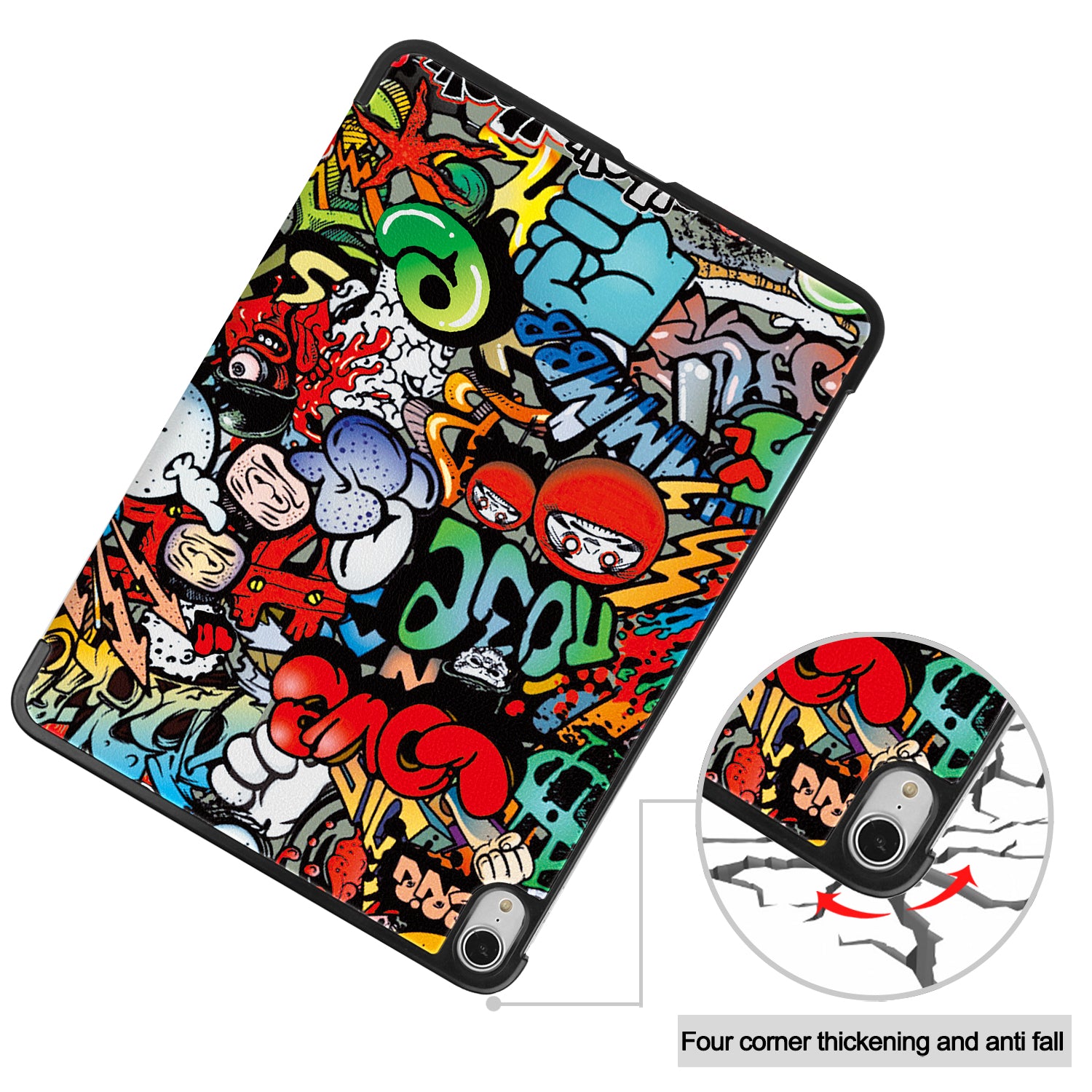 iPad Air 13 (M3, 2025) Designer Tri Fold Case [Graffiti]